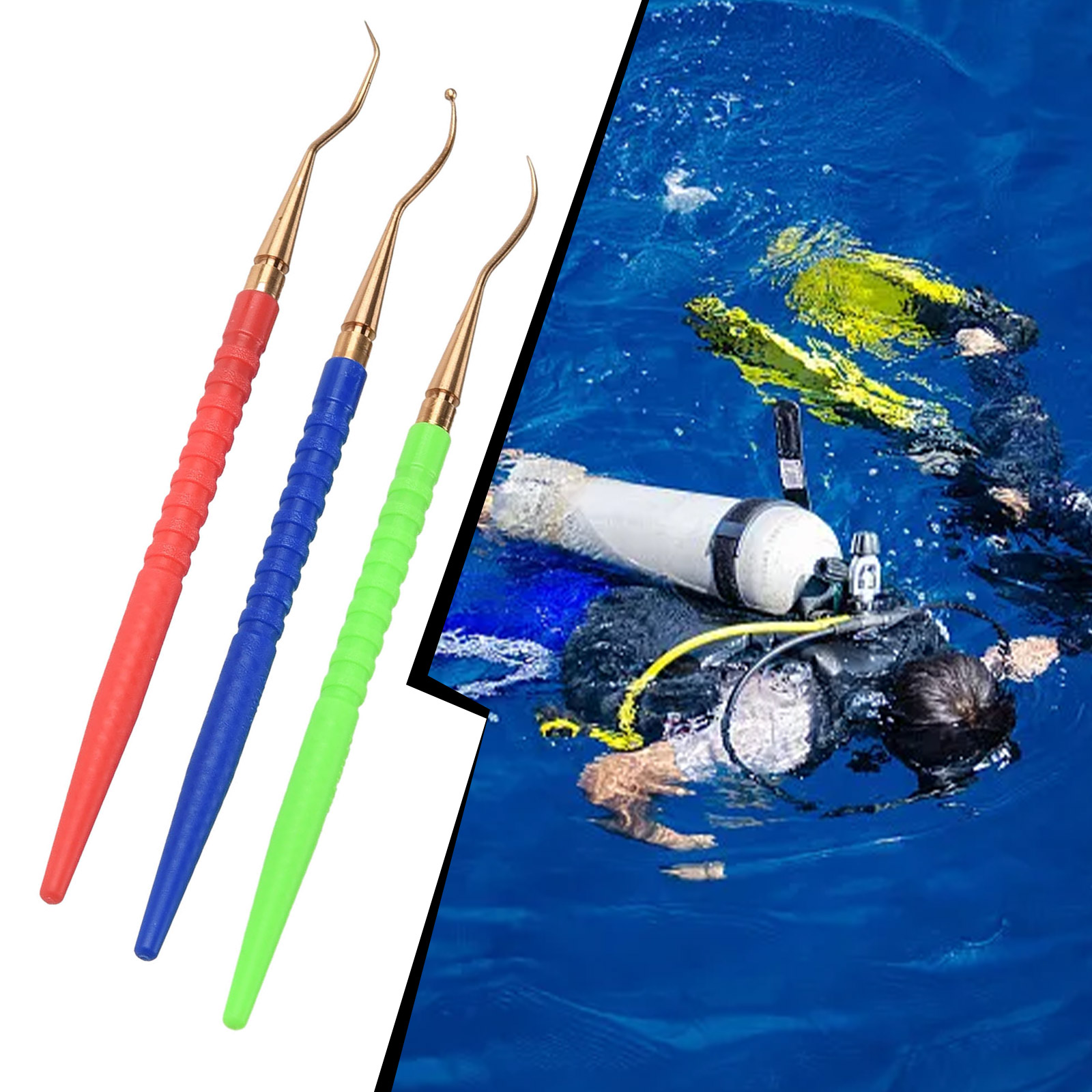 3Pcs 황동 O-링 리무버 픽업 후크 스쿠버 다이빙  - Snorkel Set 리뷰 및 가격