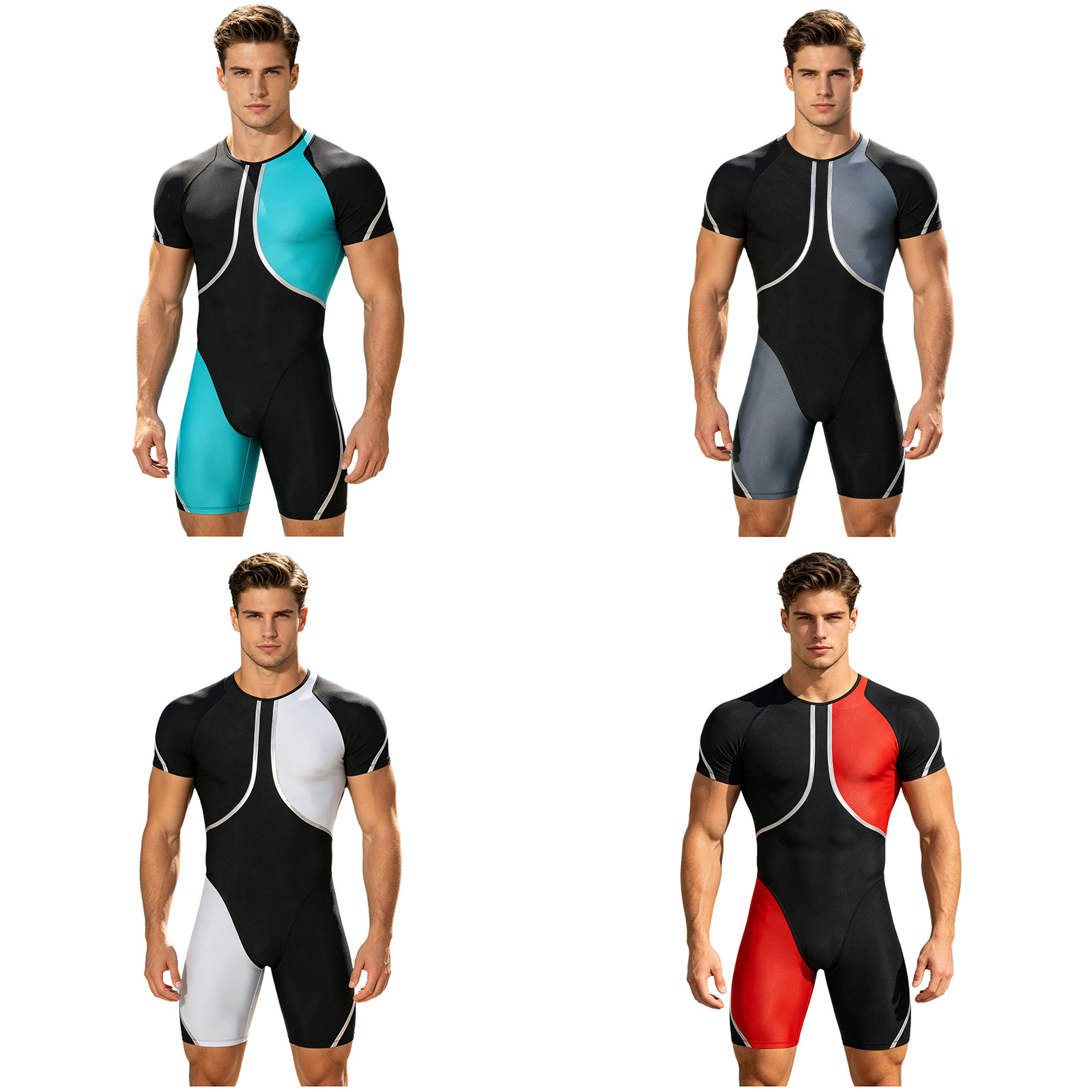 남성 원피스 수영복 래쉬가드 웨트슈트 반팔 지퍼 바디수 - Wetsuit Men 리뷰 및 가격
